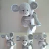 Receita Elefante Abraça Cortina Amigurumi