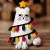Receita Gato Natalino Amigurumi