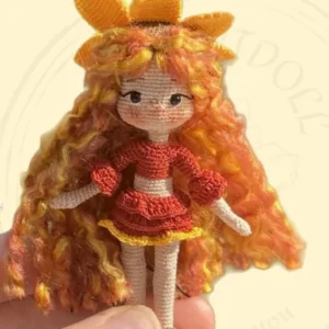 Receita Mini Boneca Amigurumi