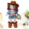 Receita Boneca Cowboy Amigurumi