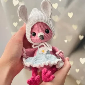 Receita Flamingo Bebe Amigurumi
