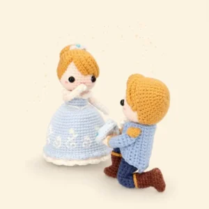 Receita Princesa e principe Reversivel Amigurumi