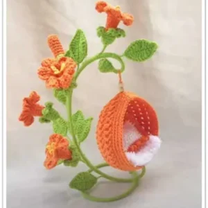 Receita Balanço Flor Amigurumi