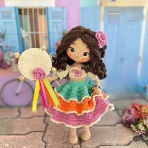 Receita Boneca Amigurumi