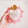 Receita Coração Amigurumi