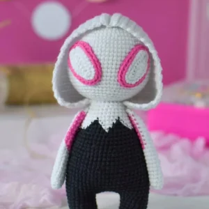 Receita Homen aranha Gwen Amigurumi