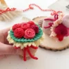 Receita Mini buque de flor Amigurumi