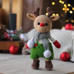 Receita Rena Natalina Amigurumi