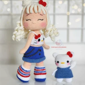 Receita Boneca Hello Kitty Amigurumi