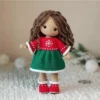 Receita Boneca Natalina Amigurumi