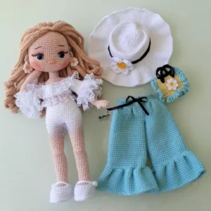 Receita Boneca Troca de Roupa Amigurumi