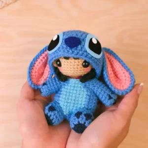 Receita Menina Stitch Amigurumi