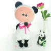 Receita Boneca Panda Amigurumi