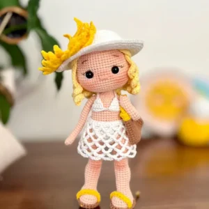 Receita Boneca Verão Amigurumi