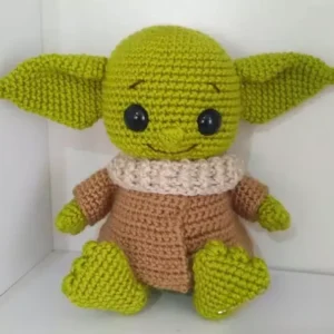 Receita Yoda Amigurumi