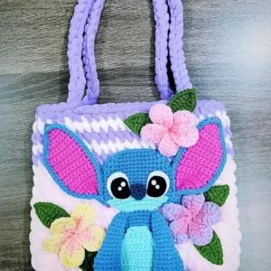 Receita Bolsa Stitch Amigurumi