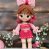 Receita Boneca Cereja Amigurumi