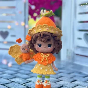 Receita Boneca Laranjinha Amigurumi