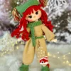 Receita Boneca Natal Amigurumi