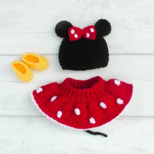 Receita Roupa Minnie amigurumi