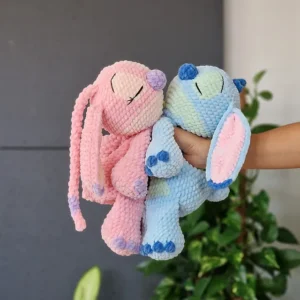 Receita Stitch e Angel Amigurumi
