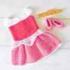 Receita Vestido Aurora Amigurumi