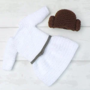 Receita Vestido Leia Amigurumi
