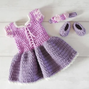 Receita Vestido Rapunzel Amigurumi