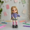 Receita Boneca Estudante Amigurumi