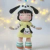 Receita Boneca Fantasia de Cachorro Amigurumi