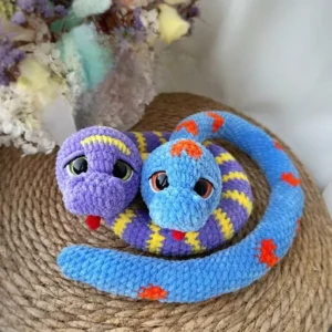 Receita Cobra Amigurumi