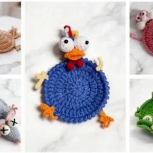 Receita Porta copos 5 em 1 Amigurumi