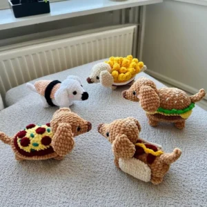 Receita 4 em 1 Cachorro Food Amigurumi