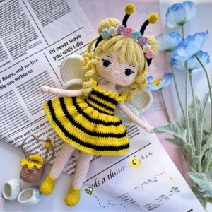 Receita Boneca Abelha Amigurumi