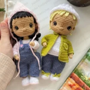 Receita Casal de bonecos Amigurumi