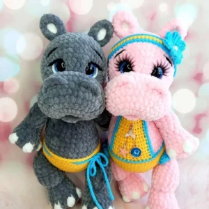 Receita Hipopotamo Amigurumi