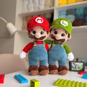 Receita Mario e Luigi Amigurumi