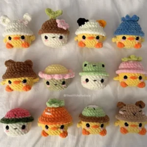 Receita Patinhos Fantasiados Amigurumi
